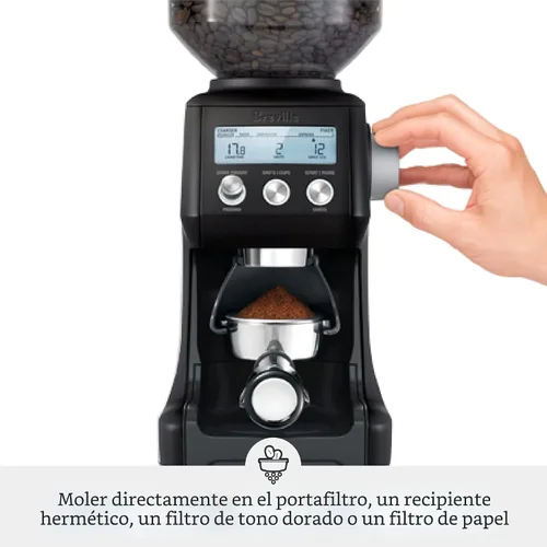 Vista 4 de Breville BCG820BTR Smart Grinder Pro para café y expreso, trufa negra