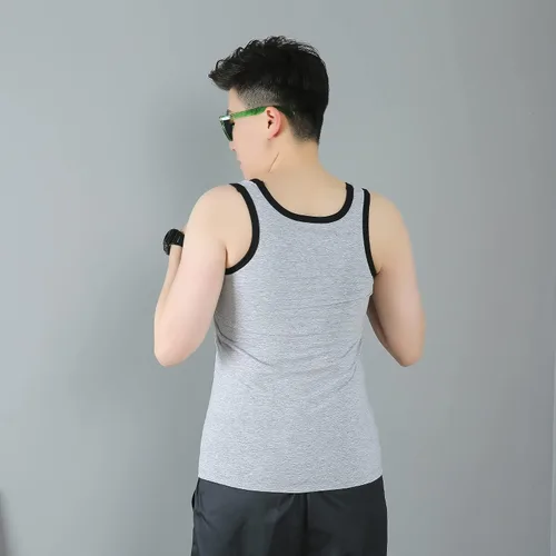 Vista 3 de Carpeta de pecho de algodón fuerte Elatic Band Tank Top Shapewear para tomboy trans lesbianas