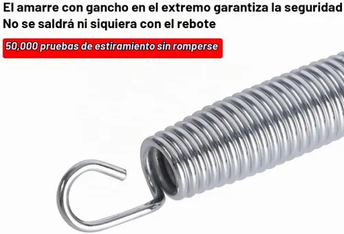 Vista 2 de 5.5inch/6.5inch/7inchTrampoline Springs Heavy Duty Stainless Steel Replacement Trampoline Replacement Parts, Weather-Resistant, Includes Tool and