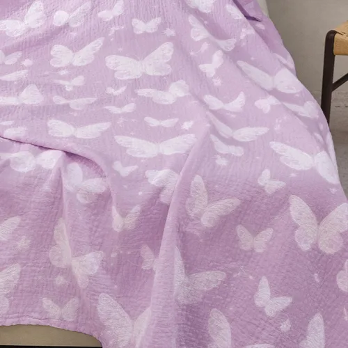 Vista 8 de MEJU Manta ligera de muselina marrón para perros, cachorros, para niños, para cama, sofá, 100% algodón peinado, de 3 capas, suave y cálida