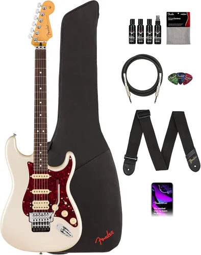 Vista 10 de Fender Player II Modified Stratocaster - Paquete de atardecer con bolsa de concierto, correa, cable, paquete de 3 púas y kit de limpieza de guitarra