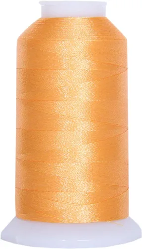 Vista 9 de Carretes de hilo de poliéster, 1000 m – 160 colores – Peso del hilo: 40 40wt trilobal polyester embroidery thread with bright sheen. Works with