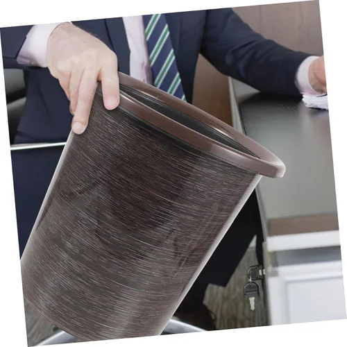 Vista 3 de Cabilock Cubo de basura de plástico para reciclaje, cubo de flores de café, cubo de basura de oficina, contenedores de plástico para llevar