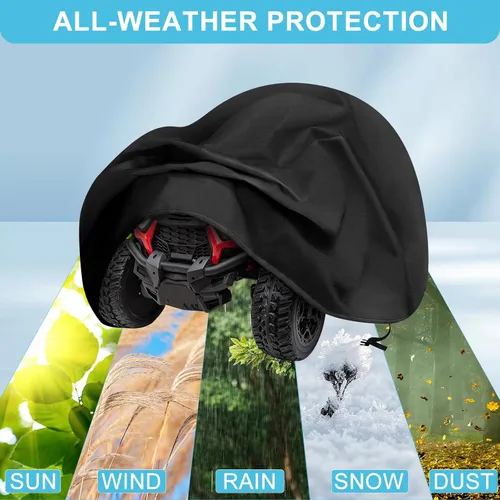 Vista 7 de Funda grande para coche de juguete tipo camión para niños, cubierta resistente impermeable 420D para ruedas de potencia, cubierta protectora