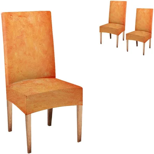 Vista 133 de TOMWISH Juego de 2 fundas para sillas de comedor, color turquesa y gris, fundas elásticas para sillas Parsons, de elastano, lavables, protectores