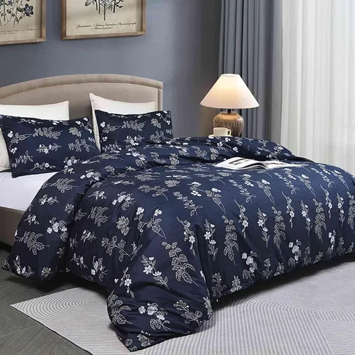 Vista 15 de Faincy Juego de edredón floral de tamaño individual, diseño de hojas de flores rosas y blancas, juego de cama alternativo reversible preppy, edredón