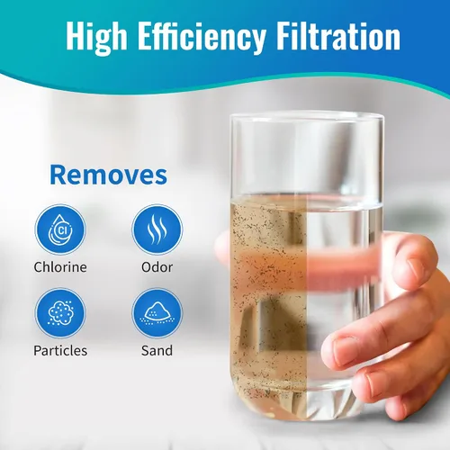 Vista 4 de CFS Cartuchos de filtro de agua de bloque de carbono compatibles con modelos 40621 - Elimina el mal sabor y el olor - Cartucho de filtro de agua