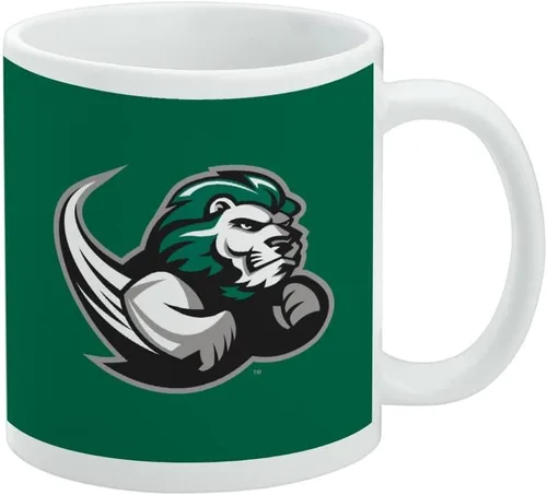 Vista 268 de Taza de cerámica con el logotipo principal de la Universidad Rider, taza de regalo novedosa para café, té y bebidas calientes, 11oz, blanca