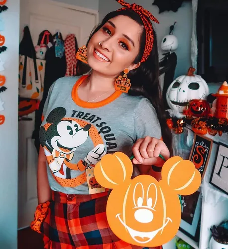 Vista 4 de Aretes de Halloween para mujer, lindos aretes colgantes de calabaza fantasma, con cuentas, espeluznante sombrero de bruja de calavera boo truco RIP
