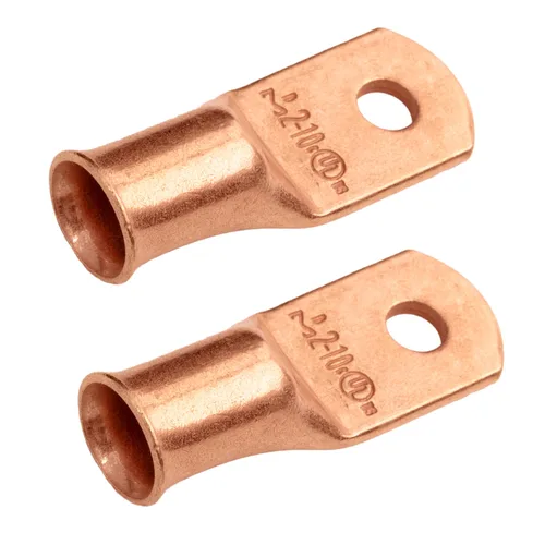 Vista 68 de SELTERM - 5 terminales de anillo resistentes para cable de batería, calibre 1/0 AWG, pernos de 1/2 pulgadas, terminales de calibre 0, ojales