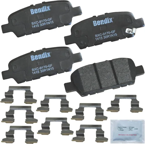 Vista 135 de Bendix Priority1 CFC154 - Juego de pastillas de freno de disco para Avanti II, Century, LeSabre, Regal, Riviera, chasis comercial, DeVille