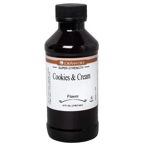 Vista 4 de LorAnn Cookies & Cream SS Flavor, botella de 1 onza