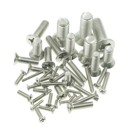 Vista 4 de Kit surtido de tornillos de cabeza plana Phillips de acero inoxidable M2 M2.5 M3 M4 M5 M6 M8 304