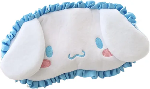 Vista 7 de Máscara de dormir Kawaii para niñas y mujeres, máscara de dormir de dibujos animados suave de felpa para niños, sombras de ojos para niños, regalos