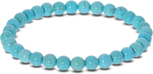 Vista 453 de Gem Avenue Handmade Round Bead Stretch Bracelet Unisex Natural Stone Beaded Jewelry for Men & Women, Elastic Wristband for Daily Wear