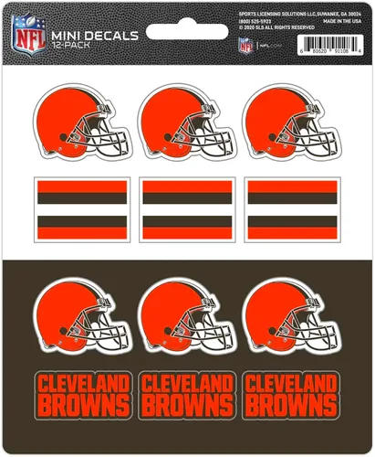 Vista 7 de FANMATS NFL - Mini calcomanías unisex para adolescentes de la NFL, paquete de 12