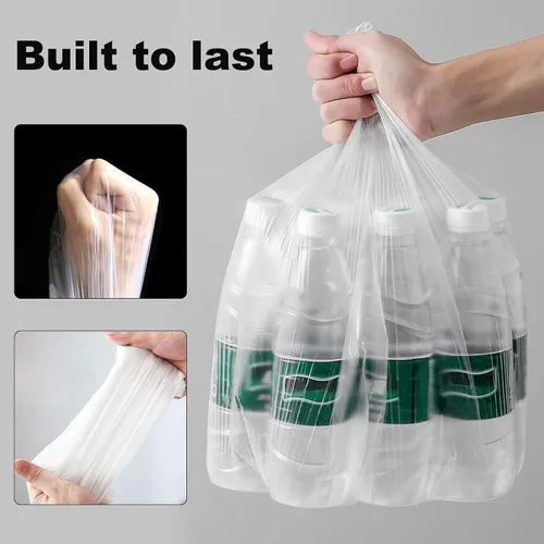Vista 7 de Mini papelera de escritorio con tapa con 330 bolsas de basura