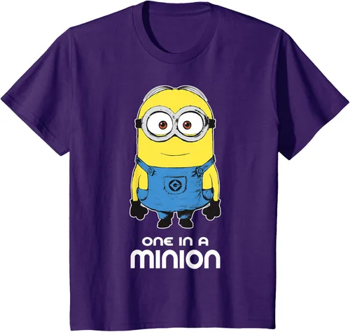 Vista 26 de Despicable Me Camiseta estampada Minions Bob One in A Minion Negro