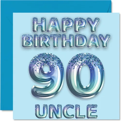Vista 142 de Stuff4 Tarjeta de primer cumpleaños para niños, globo de fiesta con purpurina azul, tarjetas de feliz cumpleaños para niño de 1 año, nieto, hijo, 57