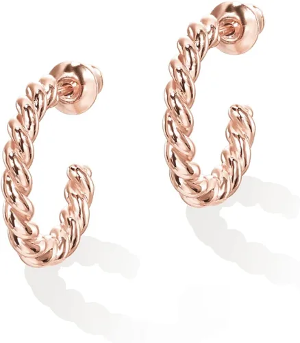 Vista 3 de PAVOI Aretes de aro redondos chapados en oro de 14 quilates de 0.098 in en oro rosa, oro blanco y oro amarillo