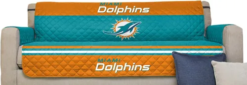 Vista 3 de Pegasus Sports NFL NFL - Protector reversible para sofá de la NFL, con correas elásticas, 75 x 110 pulgadas
