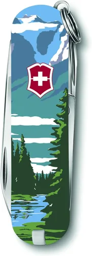 Vista 7 de Victorinox Classic SD Swiss Army – Navaja suiza de bolsillo, compacta, 7 funciones, navaja de bolsillo fabricada en Suiza con hoja pequeña Parque