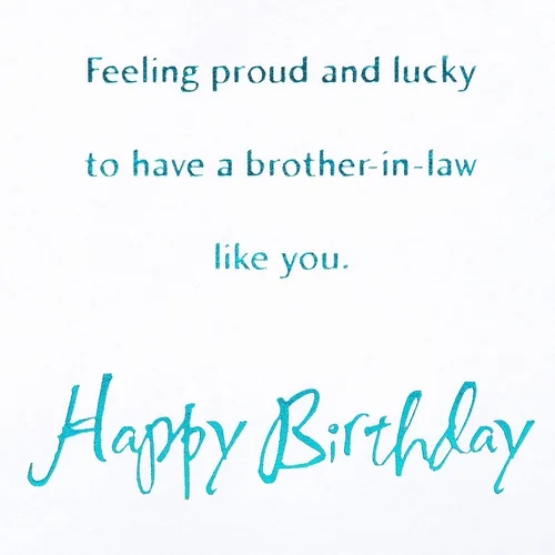 Vista 3 de American Greetings Tarjeta de cumpleaños para cuñado (Feeling Proud)