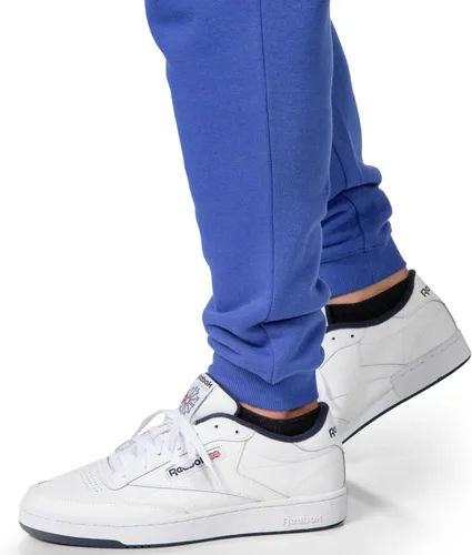 Vista 4 de Reebok Pantalones deportivos de forro polar para hombre Pantalones deportivos para hombre con bolsillos Pantalones deportivos para hombre