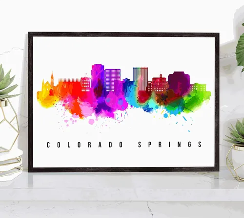 Vista 20 de Generic Póster de Albuquerque Skyline New Mexico, 12 x 18 pulgadas, perfecto para sala de estar, dormitorio, oficina