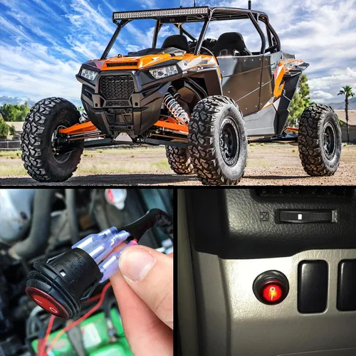 Vista 8 de Nilight Kit de arnés de cableado de barra de luz LED de cobre, 1 cable de 12 AWG resistente 12 V, interruptor de encendido y apagado, fusible