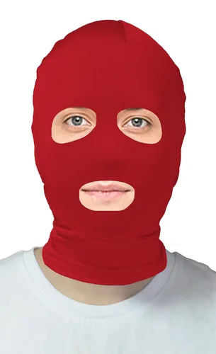 Vista 14 de VSVO Máscara de capucha Zentai con ojos abiertos y boca