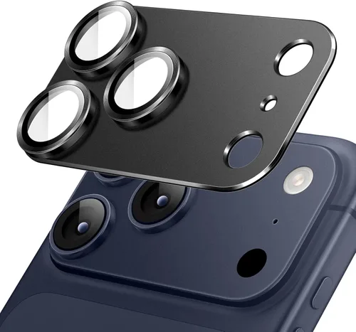 Vista 8 de JETech Protector de lente de cámara para iPhone 17 de 6.3 pulgadas, cobertura completa, cubierta de anillo de vidrio templado 9H, placa de metal