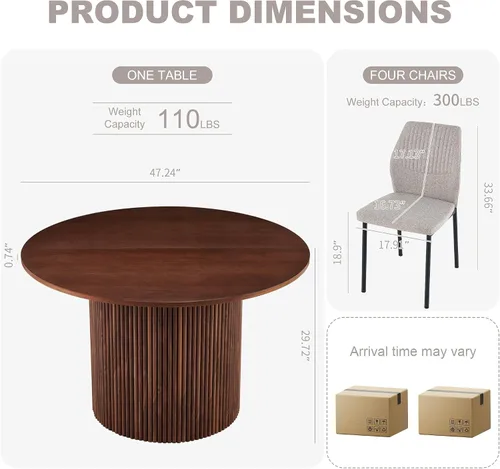 Vista 39 de Juego de 2 sillas de comedor de piel sintética marrón, cómodas sillas de cocina tapizadas sin brazos con patas de metal negro para sala de estar