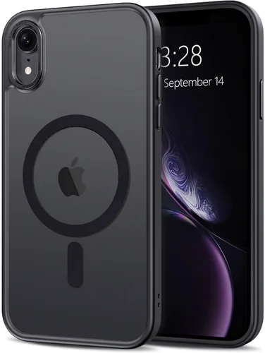 Vista 91 de Anuck - Funda magnética para iPhone 11 compatible con MagSafe, carcasa trasera mate translúcida dura, borde de TPU, delgada, resistente a impactos