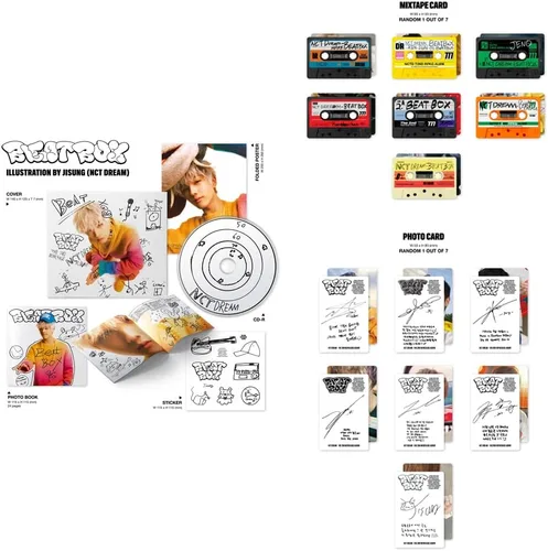 Vista 5 de dreamus NCT Dream el segundo álbum de reenvasado Beat Box versión Digipack + Póster plegado. (portada aleatoria)