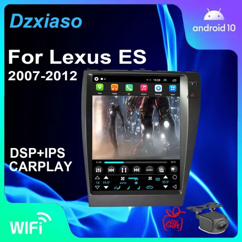 Vista 7 de Dzxiaso - Actualización de radio LEX ES350 2007-2012, reemplazo estéreo Android, pantalla táctil IPS, CPU de cuatro núcleos, reproducción