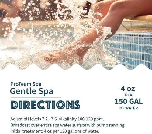 Vista 5 de ProTeam Gentle Spa - Suavizante y acondicionador de agua para bañera de hidromasaje, suaviza el agua dura, previene las líneas de espuma