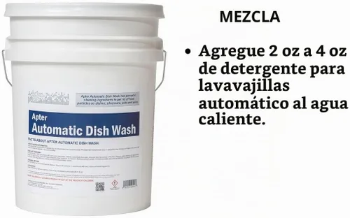 Vista 2 de Detergente automático para lavavajillas Fórmula líquida de grado comercial para lavavajillas automáticas Corta grasa y alimentos secos