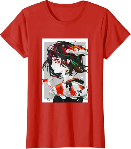 Vista 81 de Camiseta de anime anime japonés estético Otaku Negro