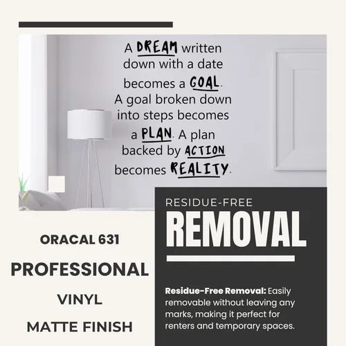 Vista 4 de Calcomanía motivacional e inspiradora para pared de oficina, citas de vinilo para negocios, trabajo en equipo, palabras y decir decoración positiva