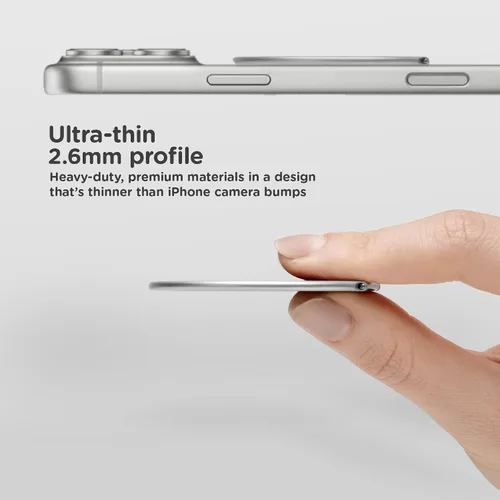 Vista 2 de PopSockets Agarre Low-Pro para MagSafe, perfil delgado, color negro