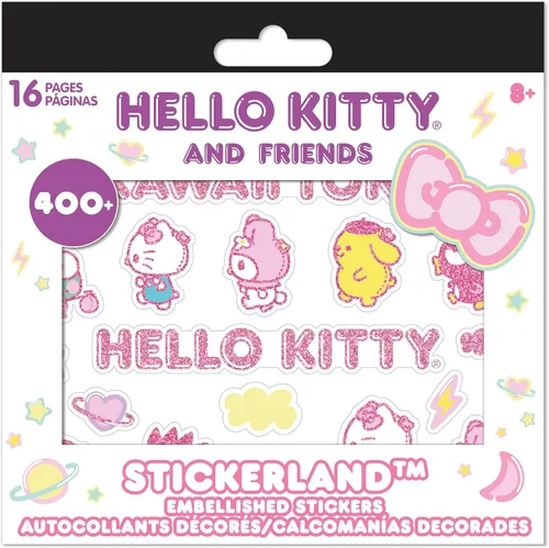 Vista 5 de Sanrio Hello Kitty and Friends Stickerland - Bloc de adhesivos multisustrato (16 páginas)
