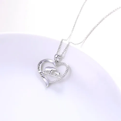 Vista 3 de Collar de plata esterlina para mamá, regalo para el día de la madre, dije o brazalete para mamá