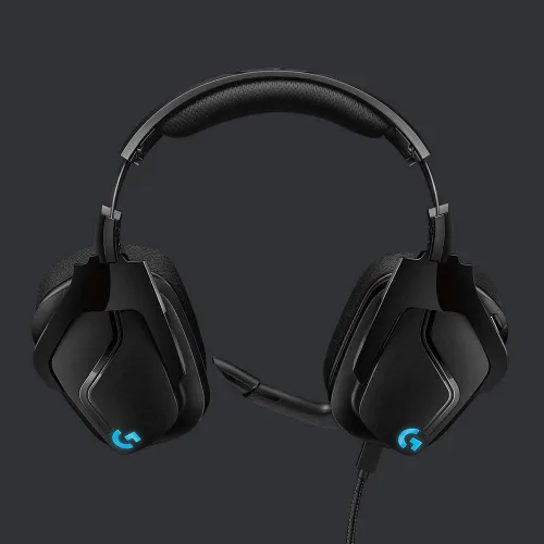 Vista 4 de Logitech G 635 DTSX 71 Surround Sound LIGHTSYNC RGB PC Gaming Headset renovado