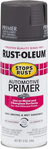 Vista 22 de Rust-Oleum 384757 Stops Rust Custom Spray de imprimación automotriz 5 en 1, 12 oz, gris oscuro mate