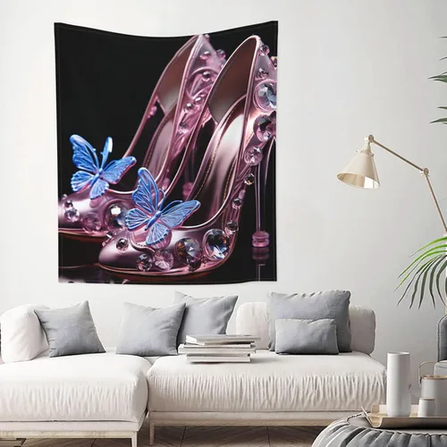 Vista 9 de HJTRW Tapiz floral para colgar en la pared, 60 x 51 pulgadas, tapiz para dormitorio, divertido tapiz de pared, arte de pared, manta de pared