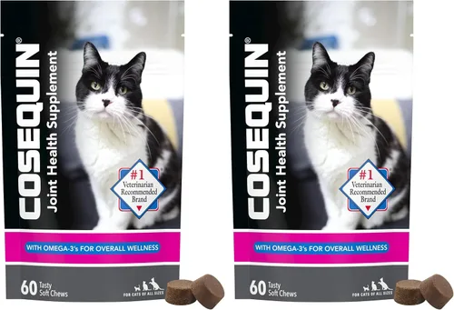 Vista 9 de Nutramax Cosequin para Gatos - Suplemento para la salud de las articulaciones, contiene glucosamina para gatos, además de condroitina y omega-3