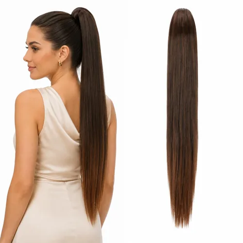 Vista 18 de PRETTYSHOP - Extensión de pelo largo y liso, resistente al calor
