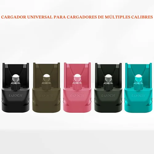 Vista 4 de Ludex - Cargador universal de velocidad para pistola, recargador de cargador de 9mm Luger 10mm .40S&W .45ACP .357Sig .380ACP 1911 para cargadores