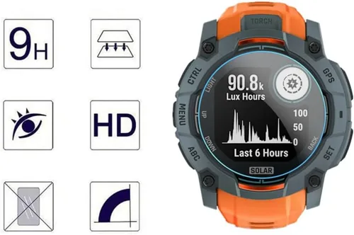 Vista 4 de Protector de pantalla compatible con Garmin Instinct 3 1.969 in AMOLED